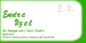 endre uzel business card